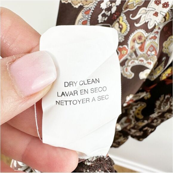 Bebe Silk and Bandage Paisley Print Mini Dress Sz Large - Picture 11 of 11